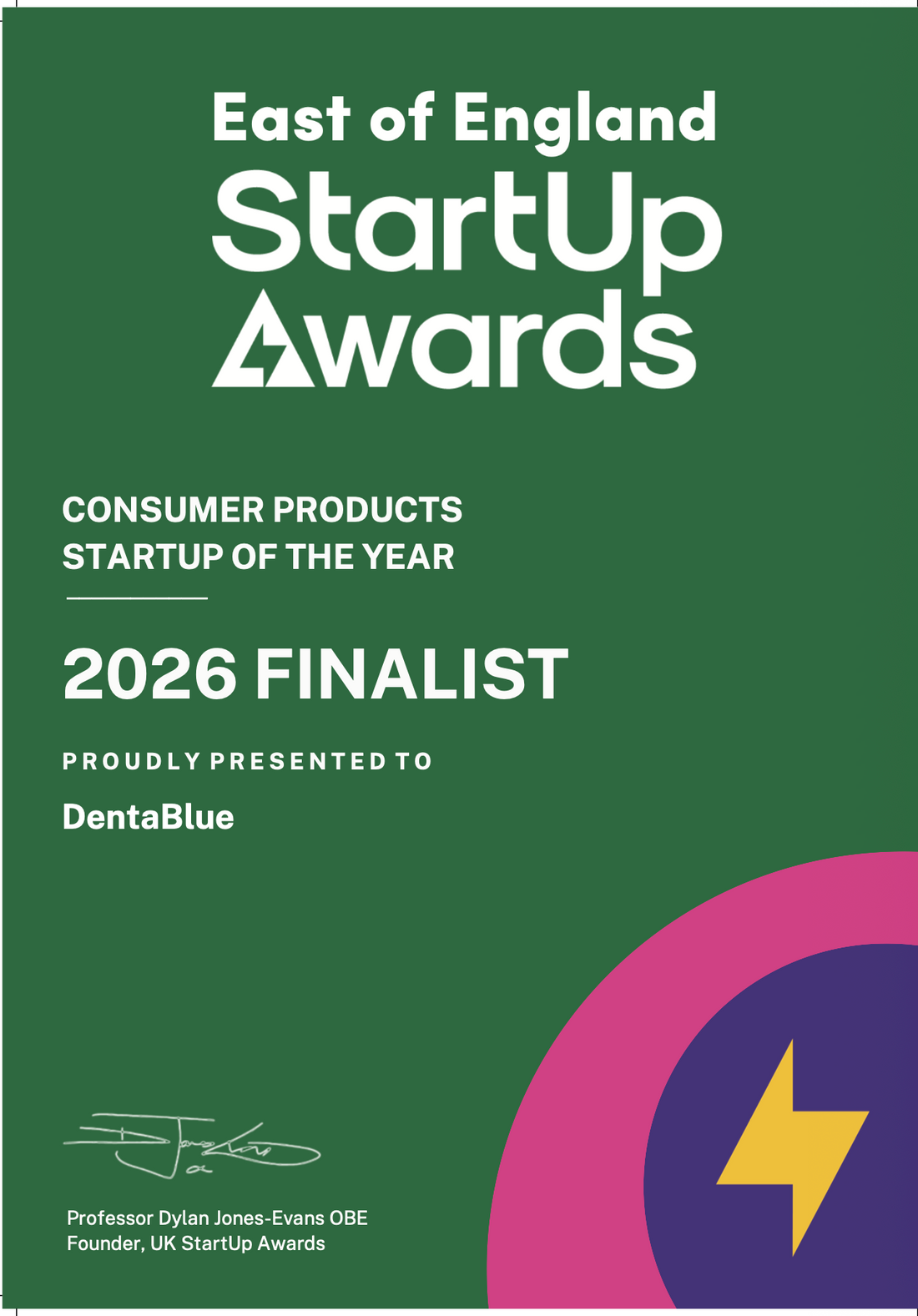 Dentablue Named Finalist in the UK StartUp Awards 2026